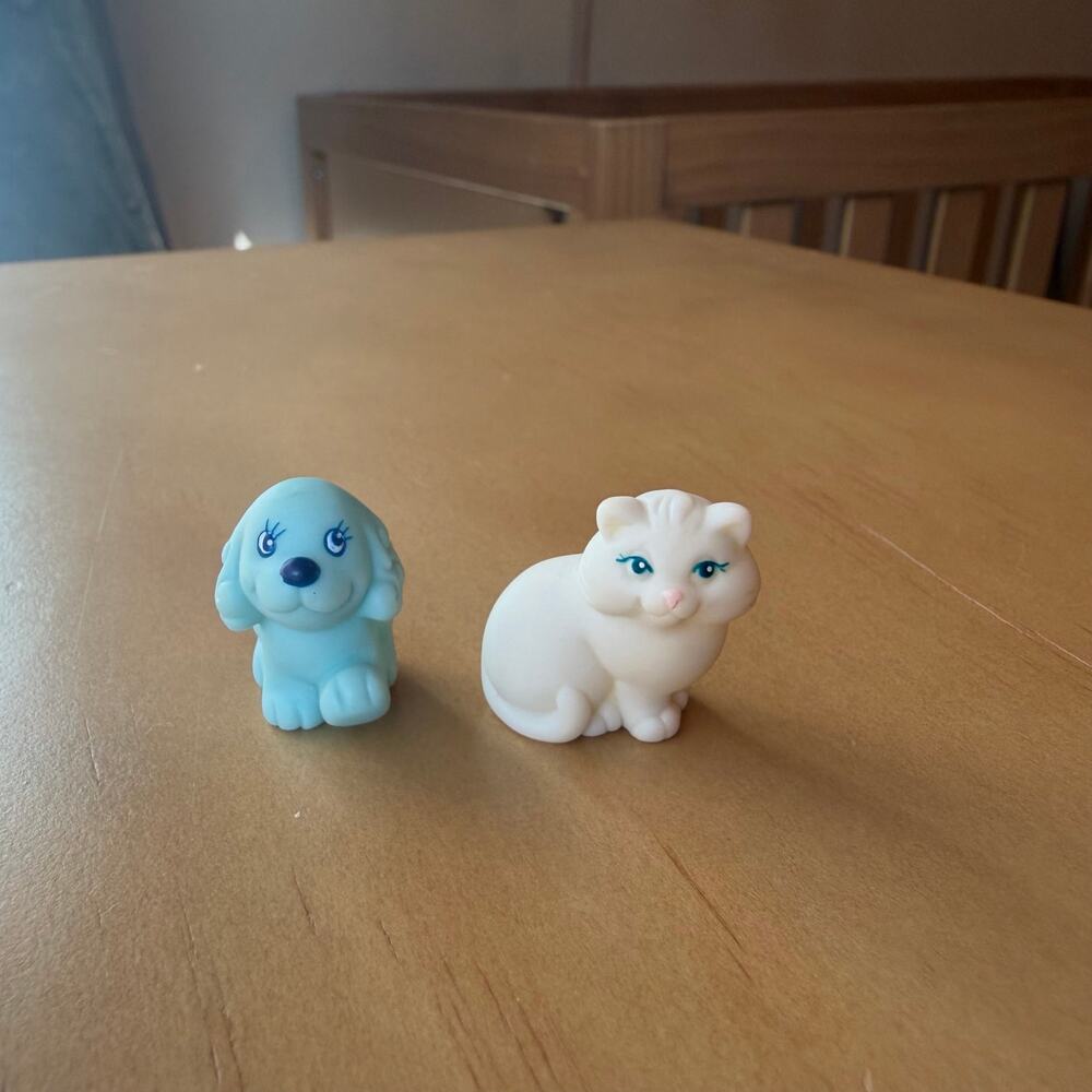 Vintage My little pony 1990 My little puppy My little kitty Hasbro Lil Litters